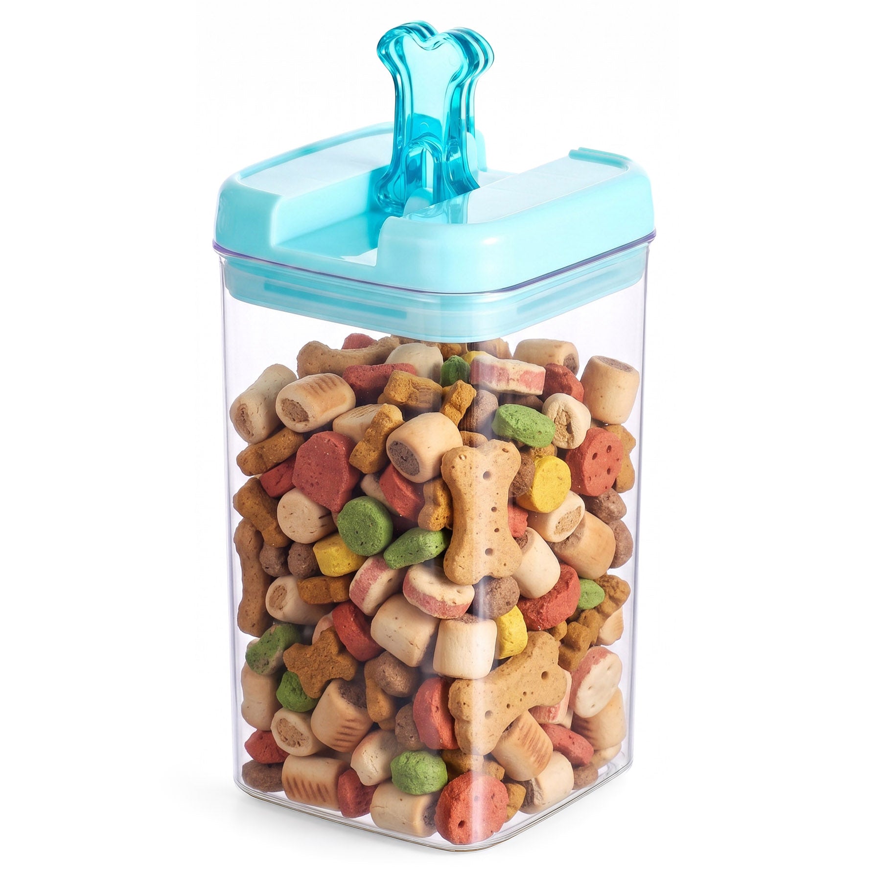 Felli Flip Tite Storage Container Pet Food Treats for Cat Dog 2.5QT