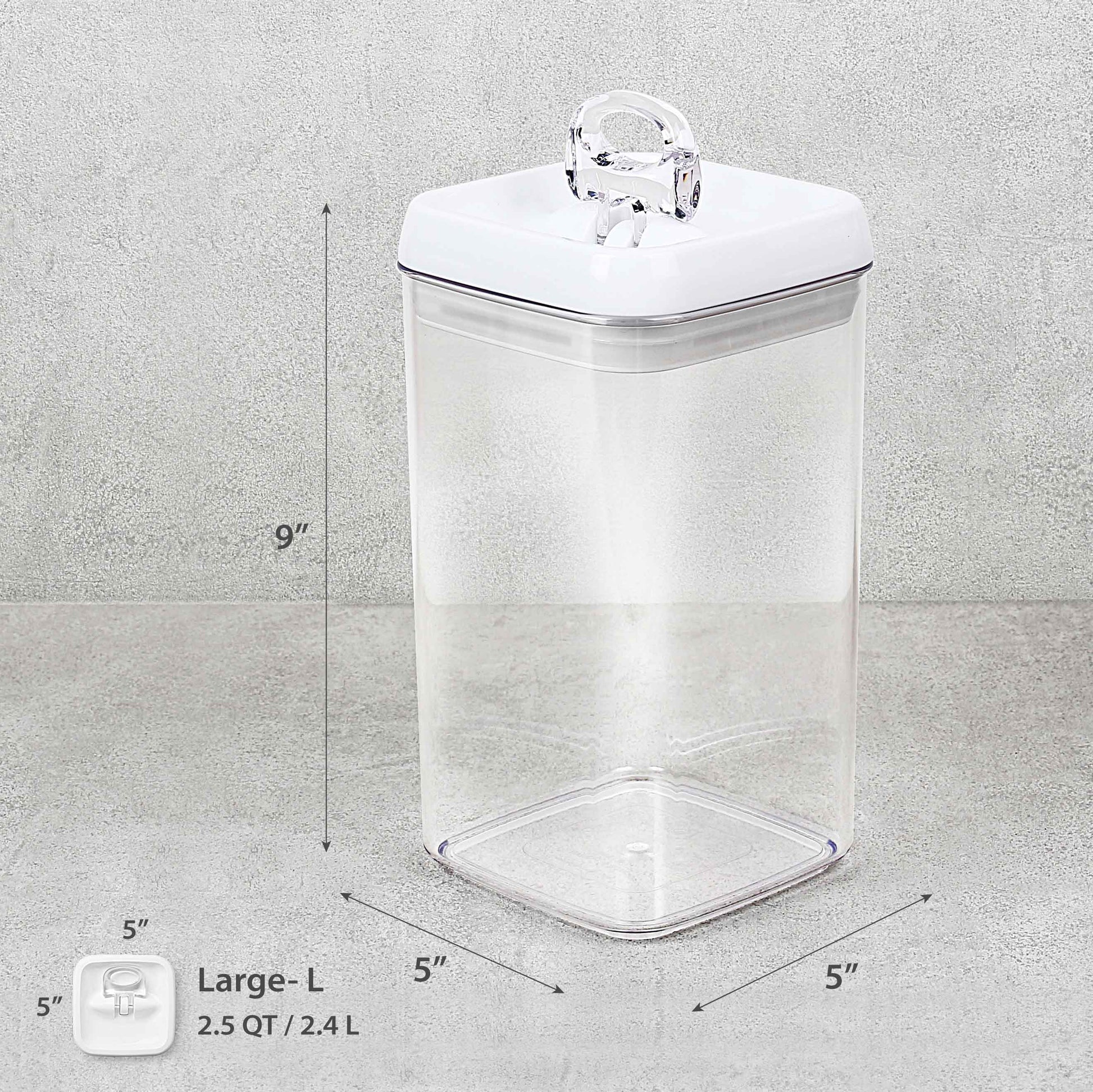 Flip-Tite Storage Container Large-L 2.5 QT / 2.4 L - Felli Official