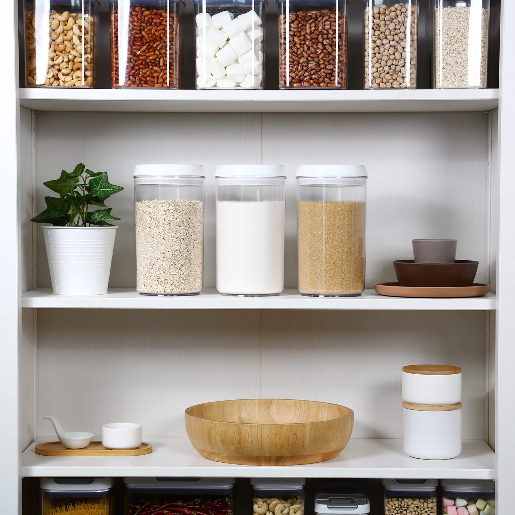 Flip-Tite Storage Container Round Large-L 2.1 QT / 2 L - Felli Official