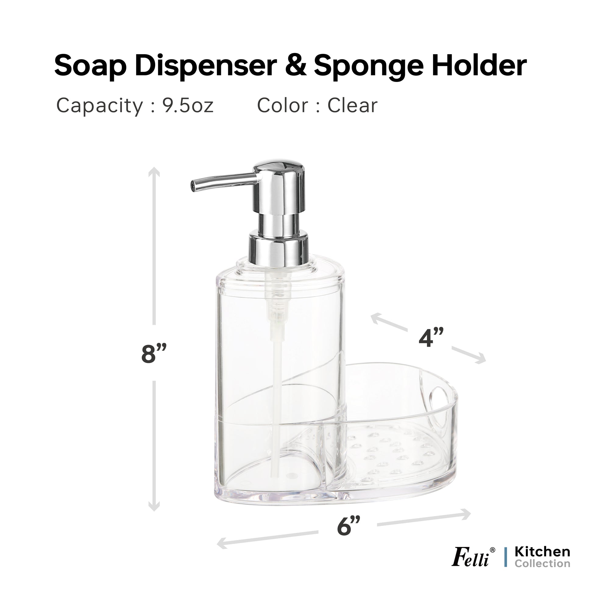 Soap Dispenser & Sponge Holder Combo - Felli Official