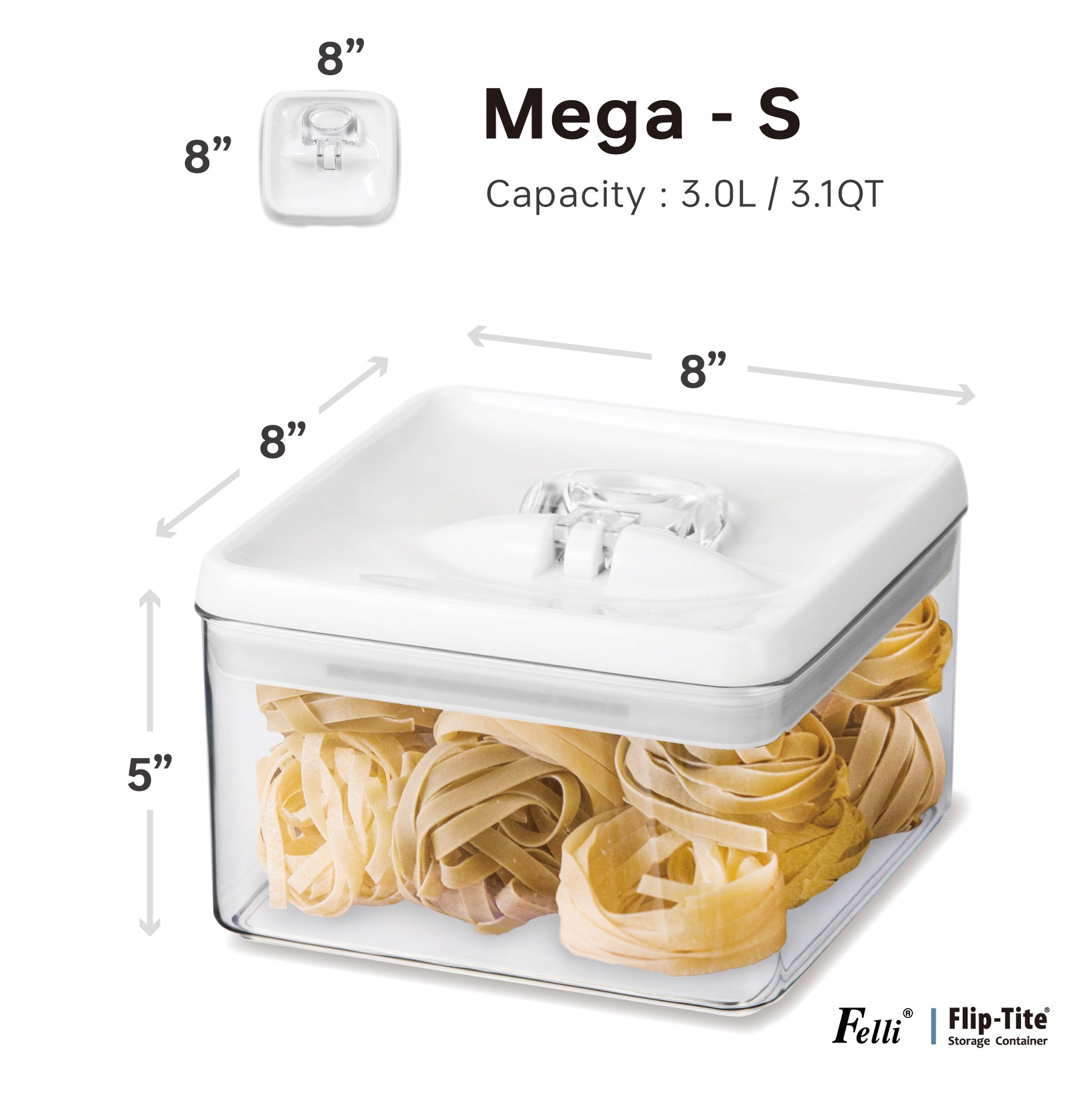 Flip-Tite Mega-S 3.1QT / 3L - Felli Official