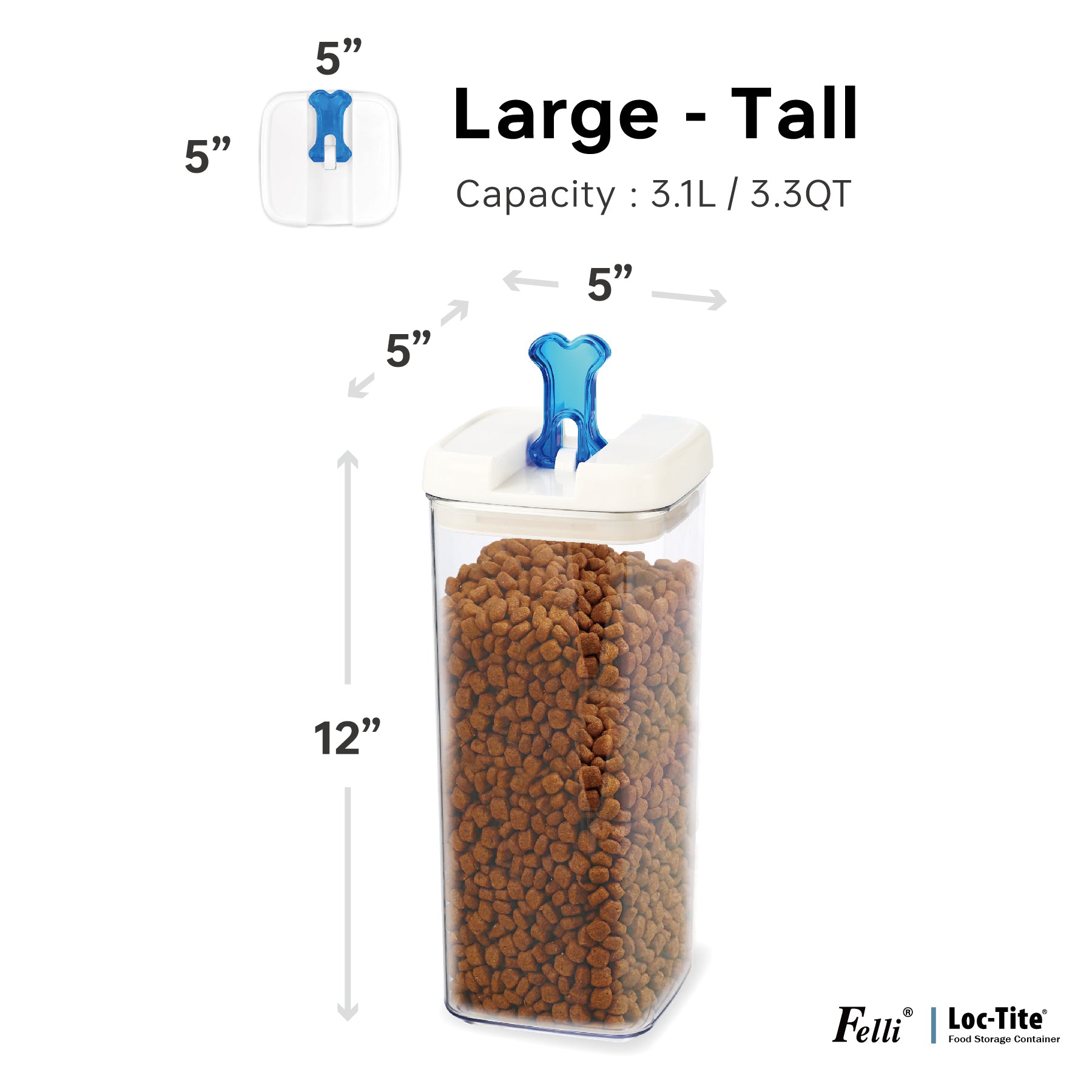 Felli pet food container outlet
