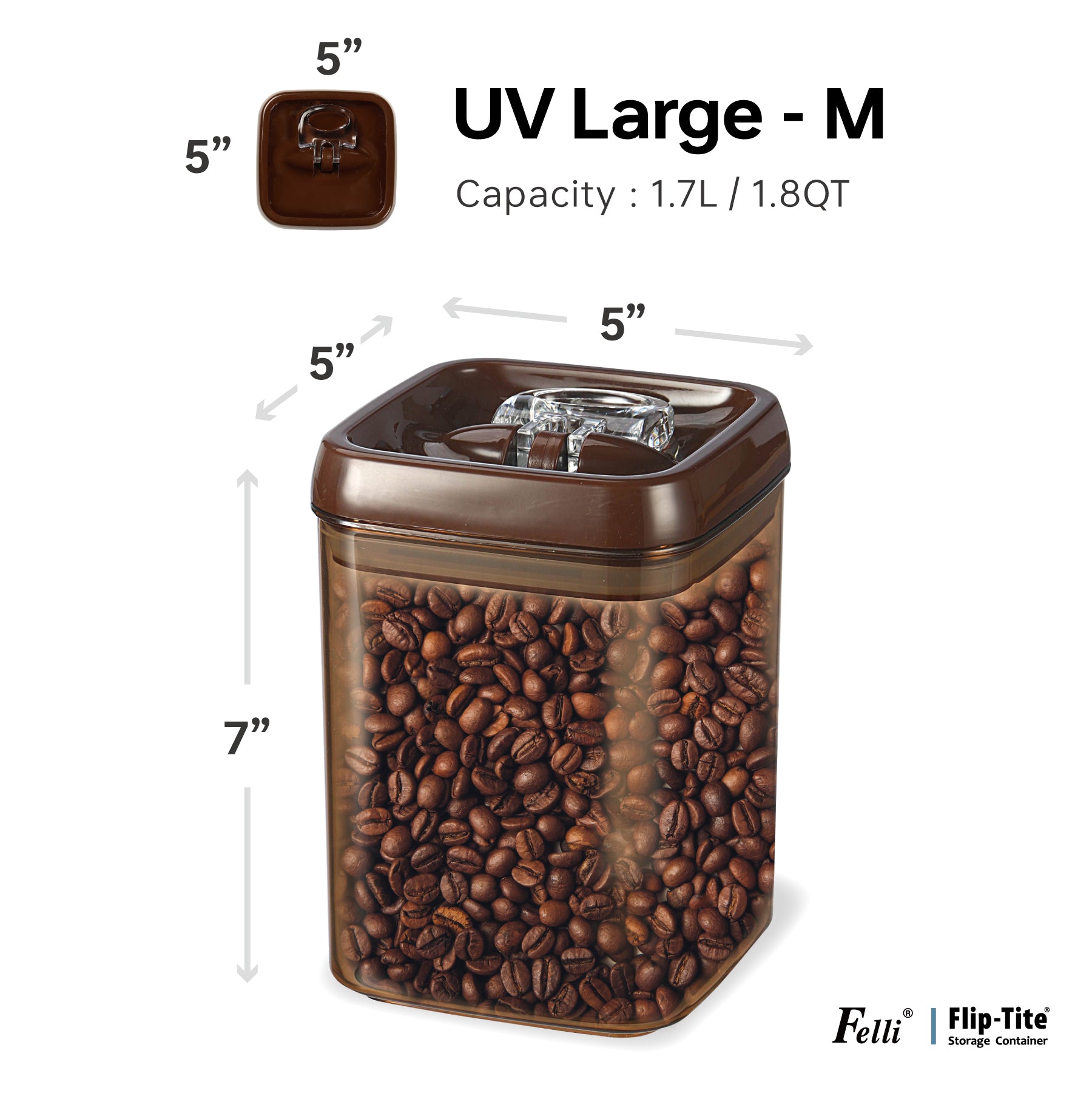 Flip-Tite UV Large-M 1.8QT / 1.7L - Felli Official