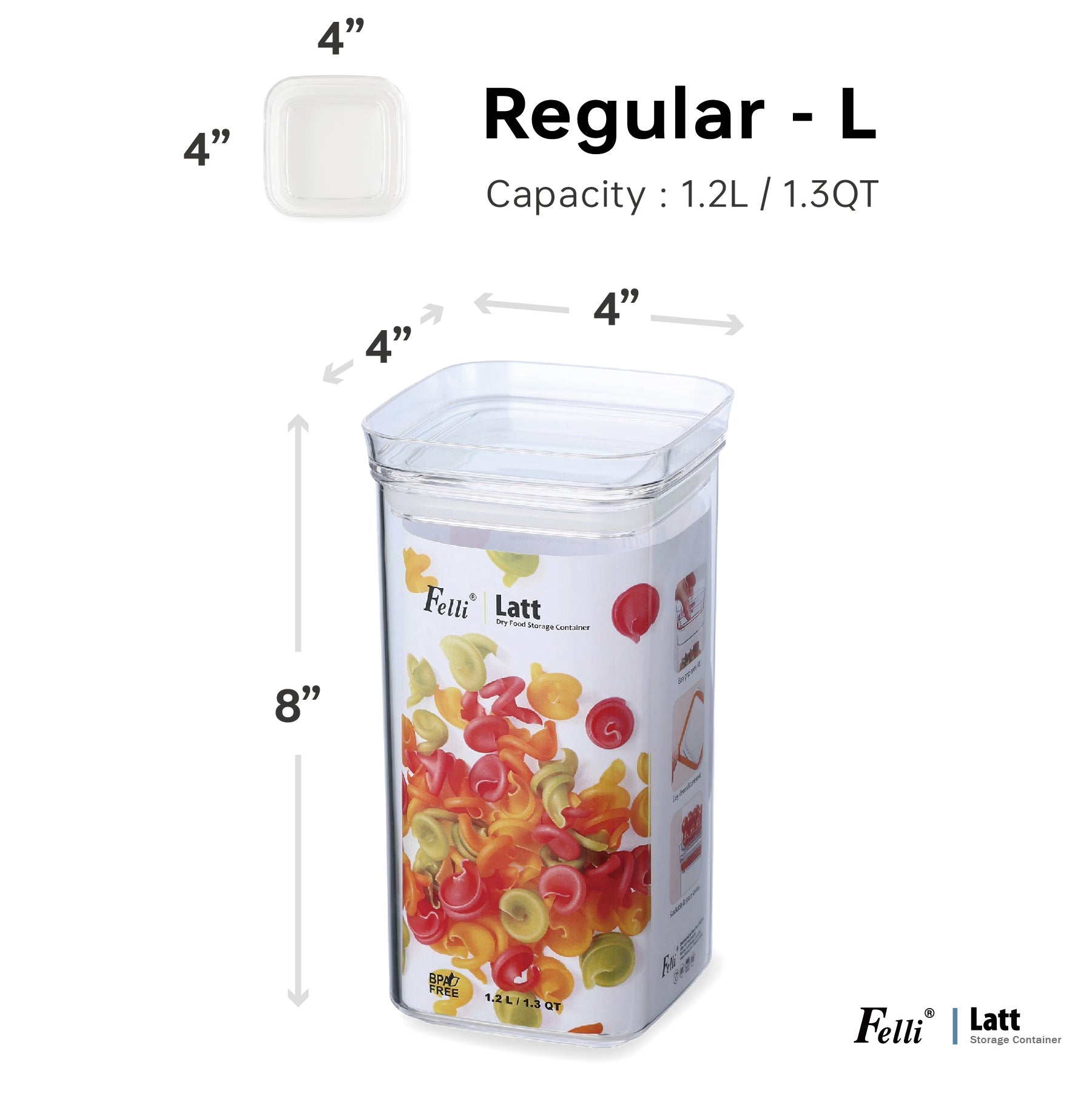 Latt 4" Regular-L 1.3QT/1.2L - Felli Official