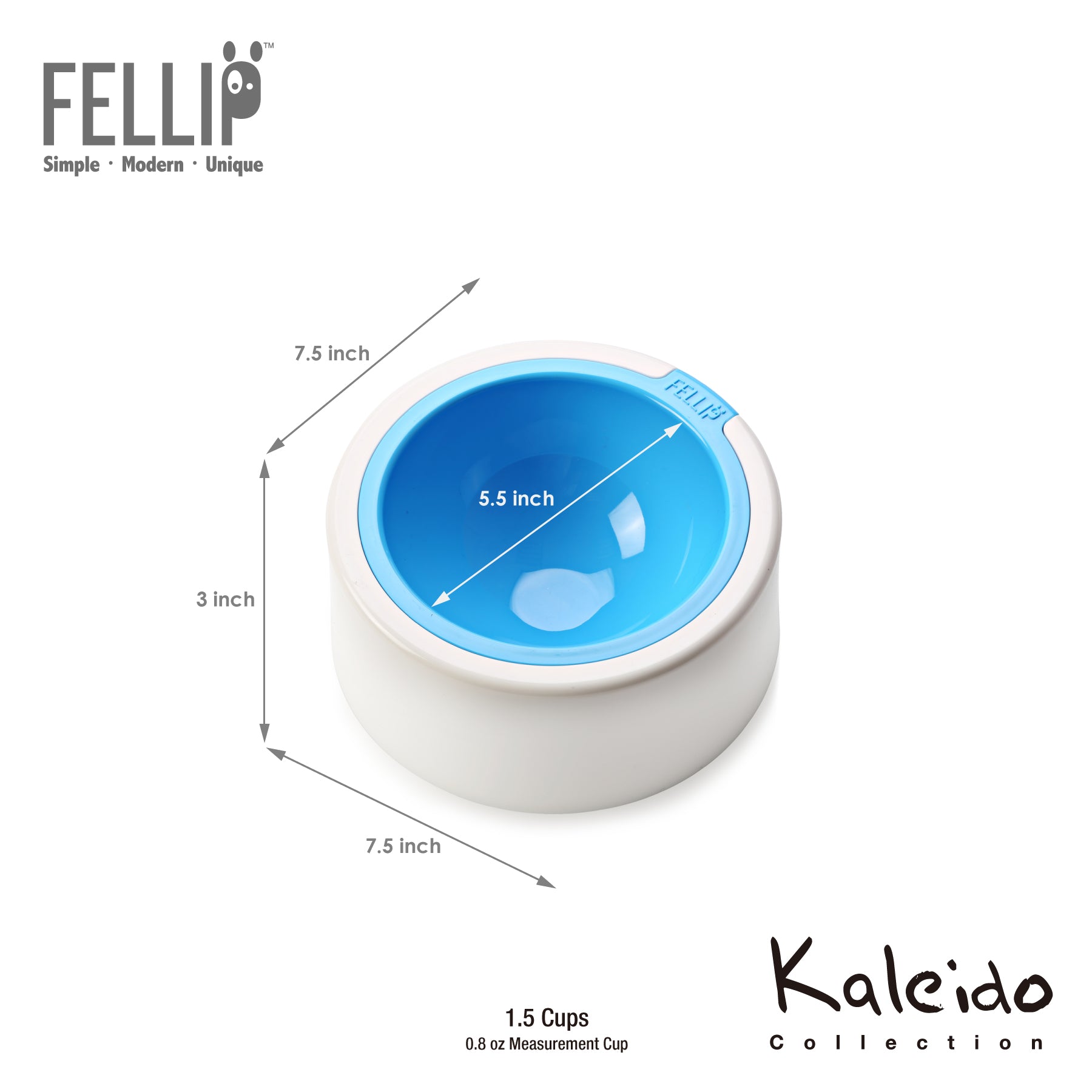 Kaleido Supreme Pet Bowl - 1.5 Cup - Felli Official
