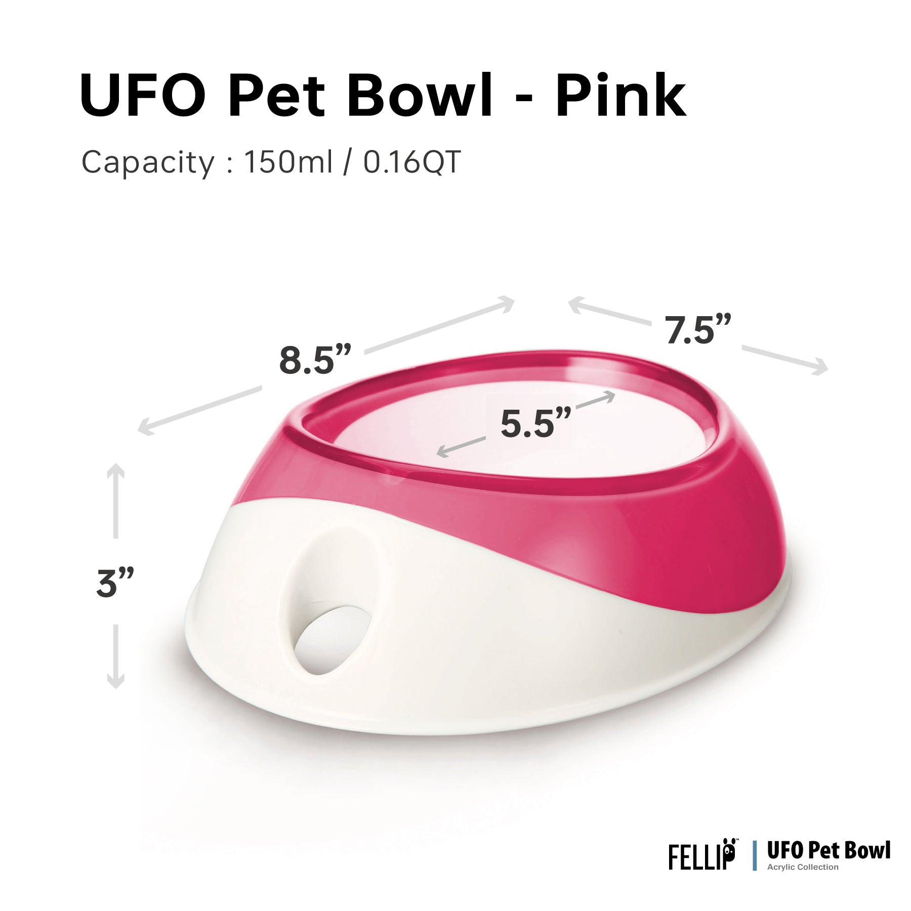 UFO Pet Bowl - 12.5 oz - Felli Official