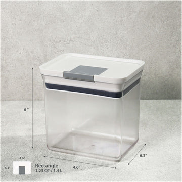 Felivita Premium-Tite Airtight Dry Food Storage Container – One-Touch Freshness & Stackable Pantry Organization-1400ml