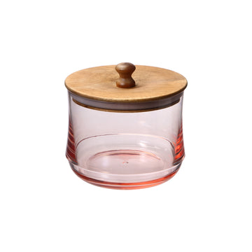 Felli Natural Acacia Wood Lid Canister - View n Stor Collection - 0.45 L