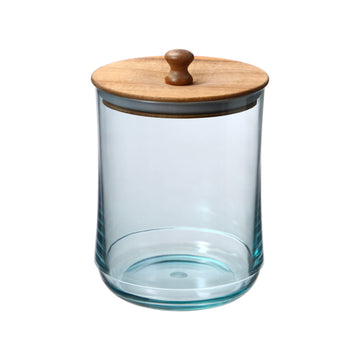 Felli Natural Acacia Wood Lid Canister - View n Stor Collection - 0.8 L