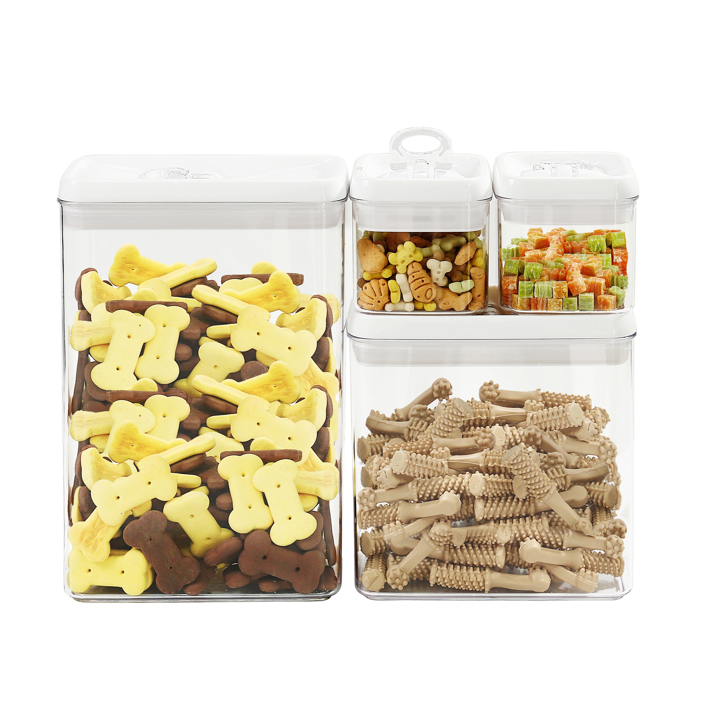 Flip Tite 4" Rectangular 4pc Variety Breakfast Cereal Set - Thumbnail 2