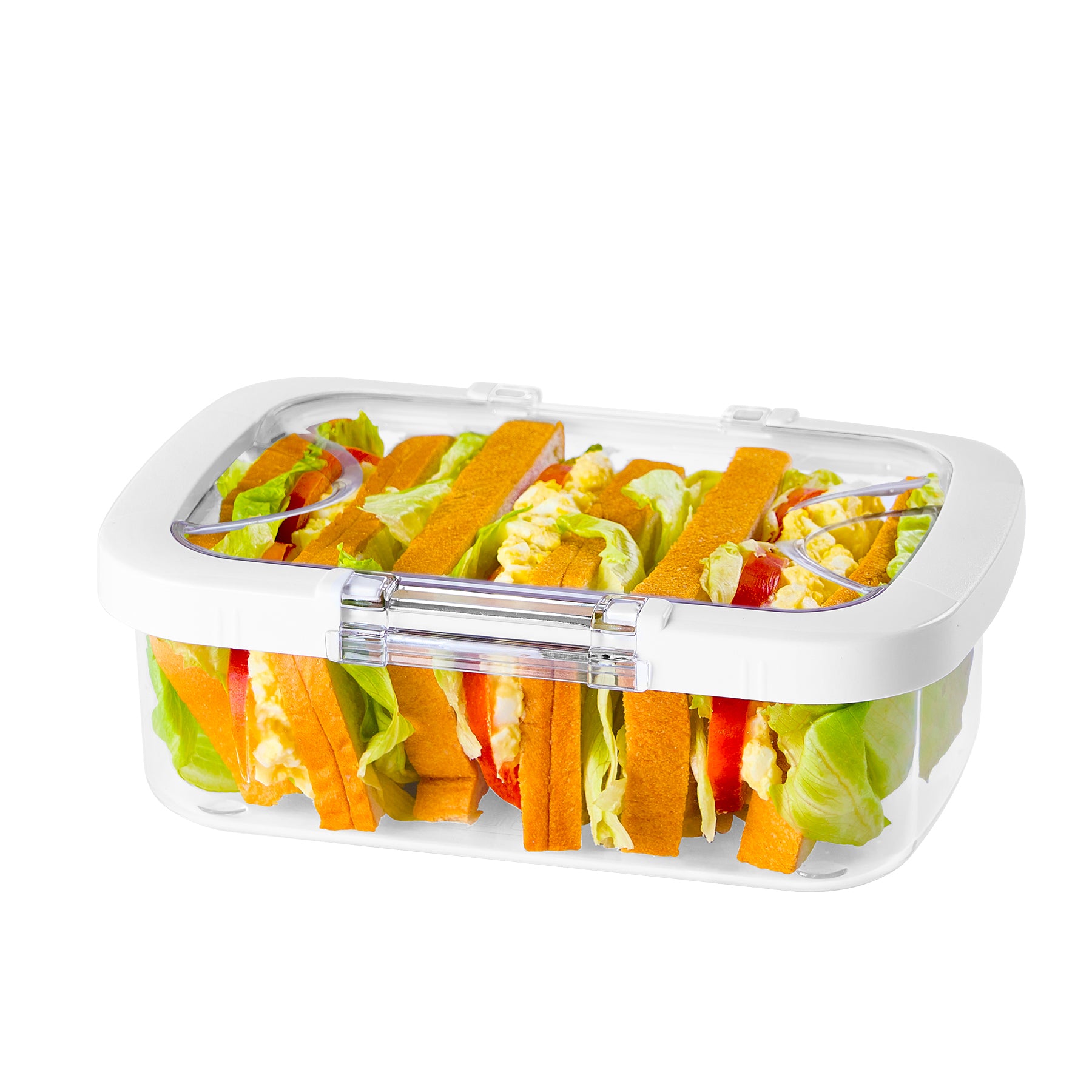 Felli Duo Loc Meal Prep Containers for Fridge Microwave - Regular 1.1L
