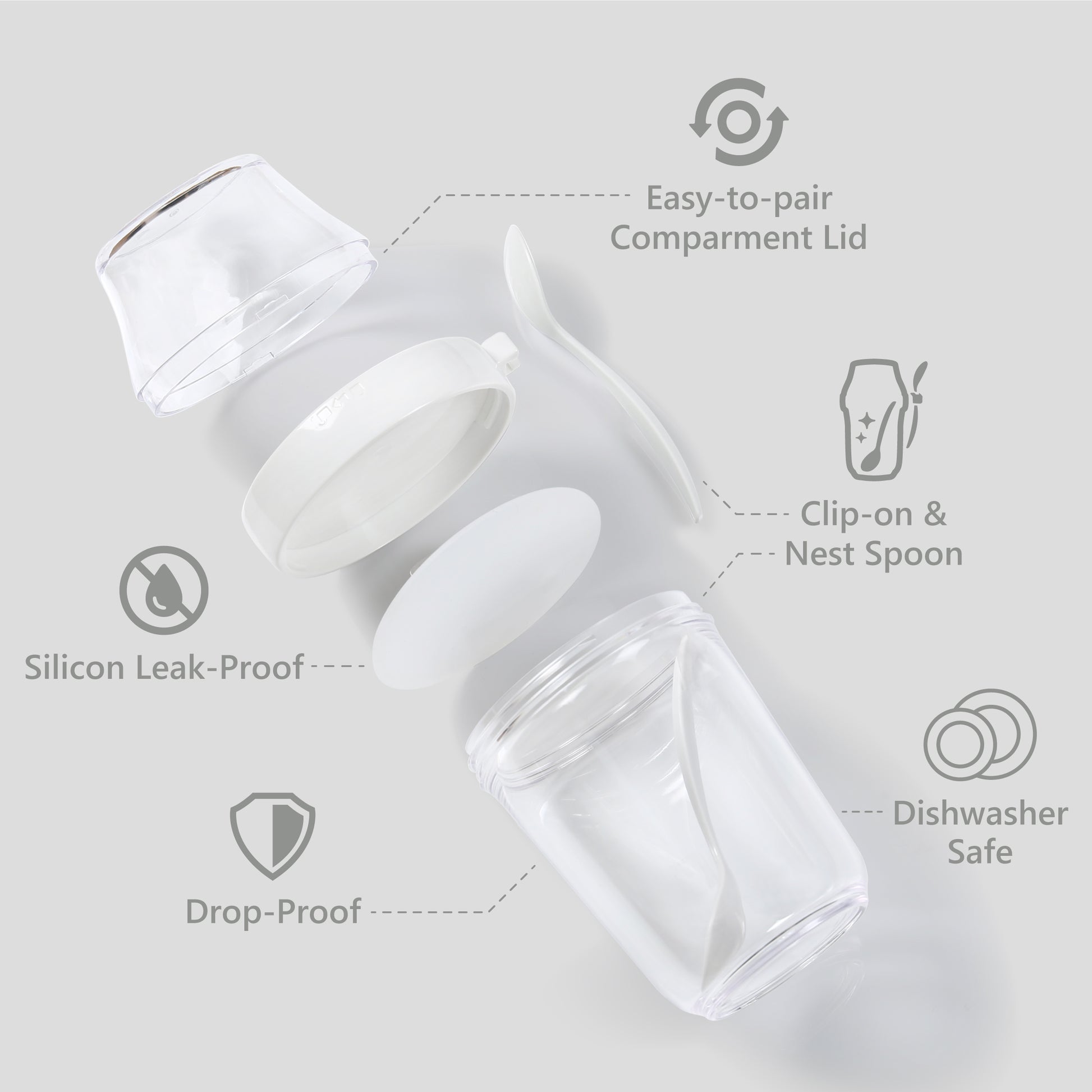 On the Go Yogurt Snack Cup 2pk Set - Felli Official