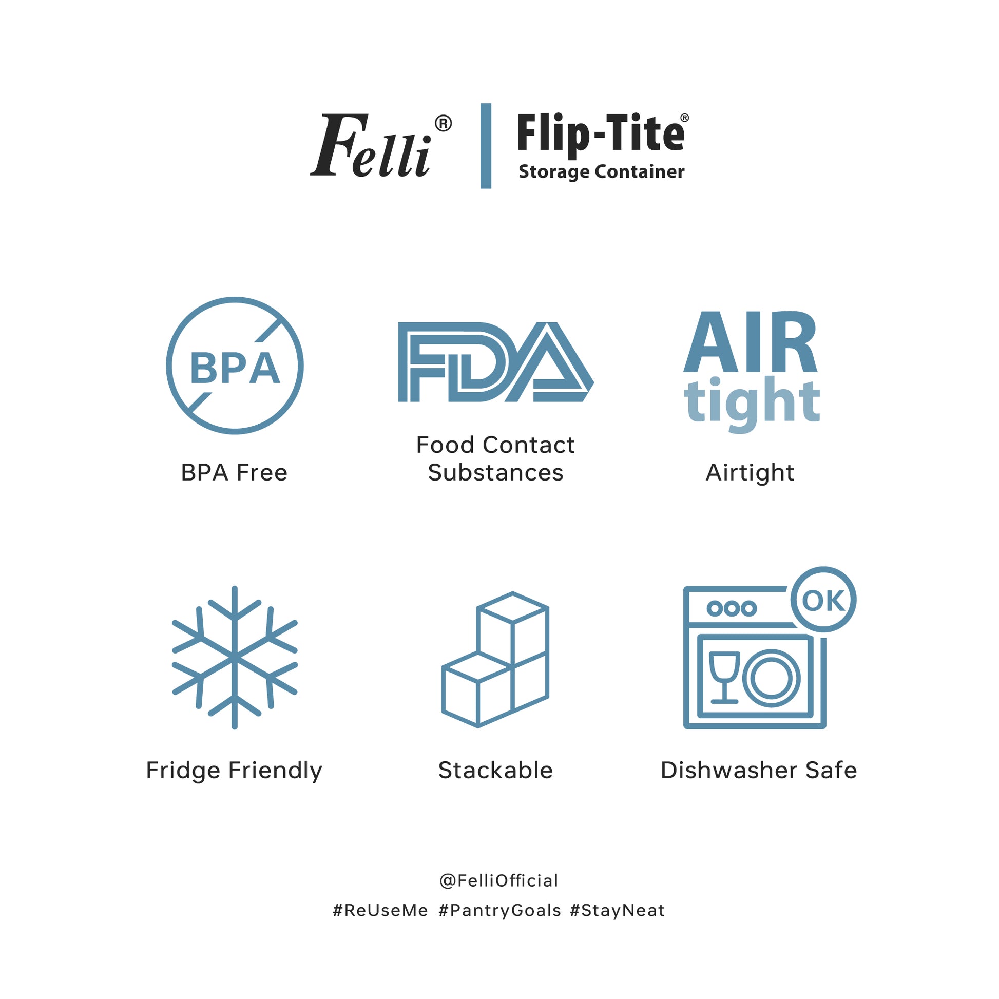 Flip-Tite 4" Regular 5pk Variety Set - Felli Official