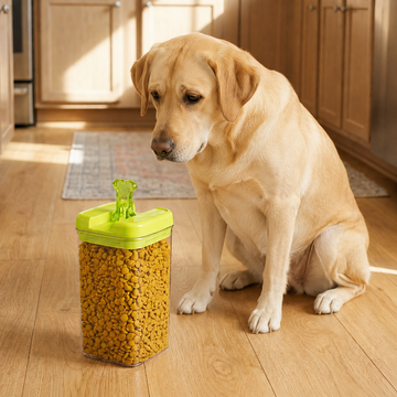 Flip Tite Pet 5” Large-L 2.5QT / 2.4L Lemon Paw