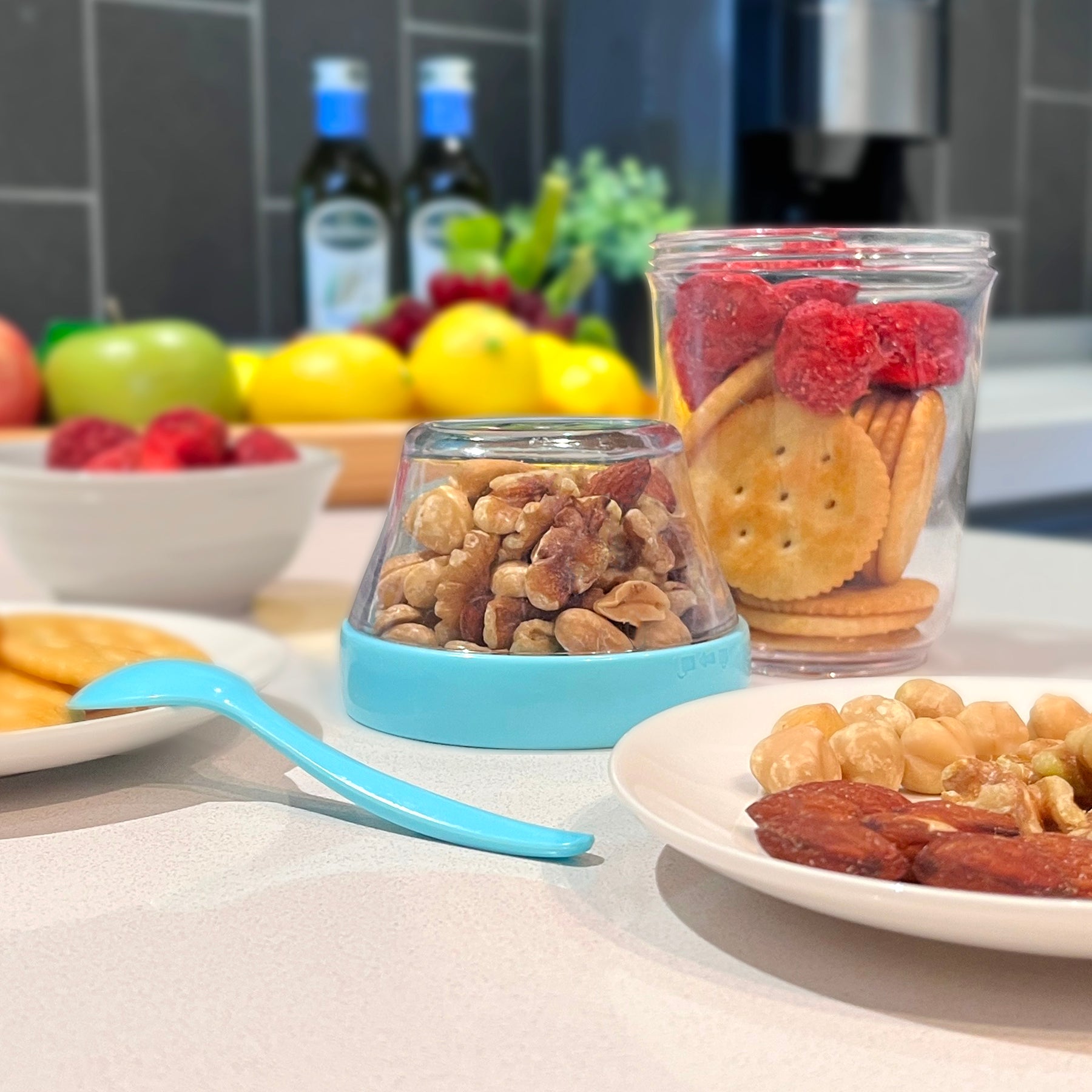 On the Go Snack Cup - Blue - Felli Official