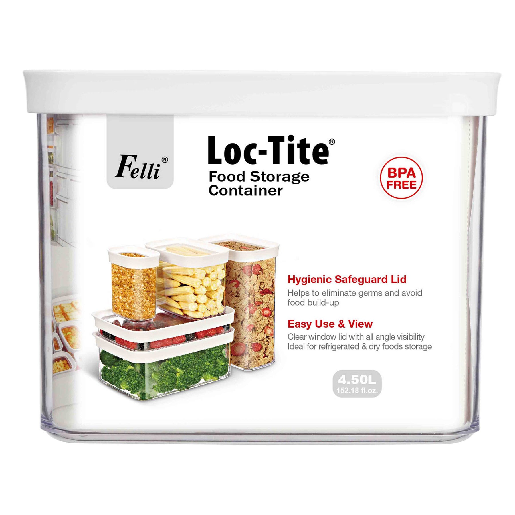 Loc Tite Container Box-M 4.8QT / 4.5L - Felli Official