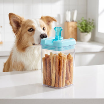Flip Tite Pet 5" Large-M 1.8QT / 1.7L Blue Bone