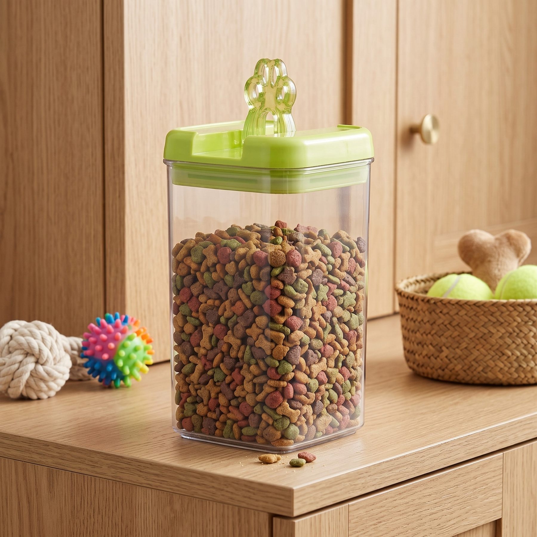 Felli Flip Tite Pet Food Storage Container for Dog 5” Large-L 2.5QT