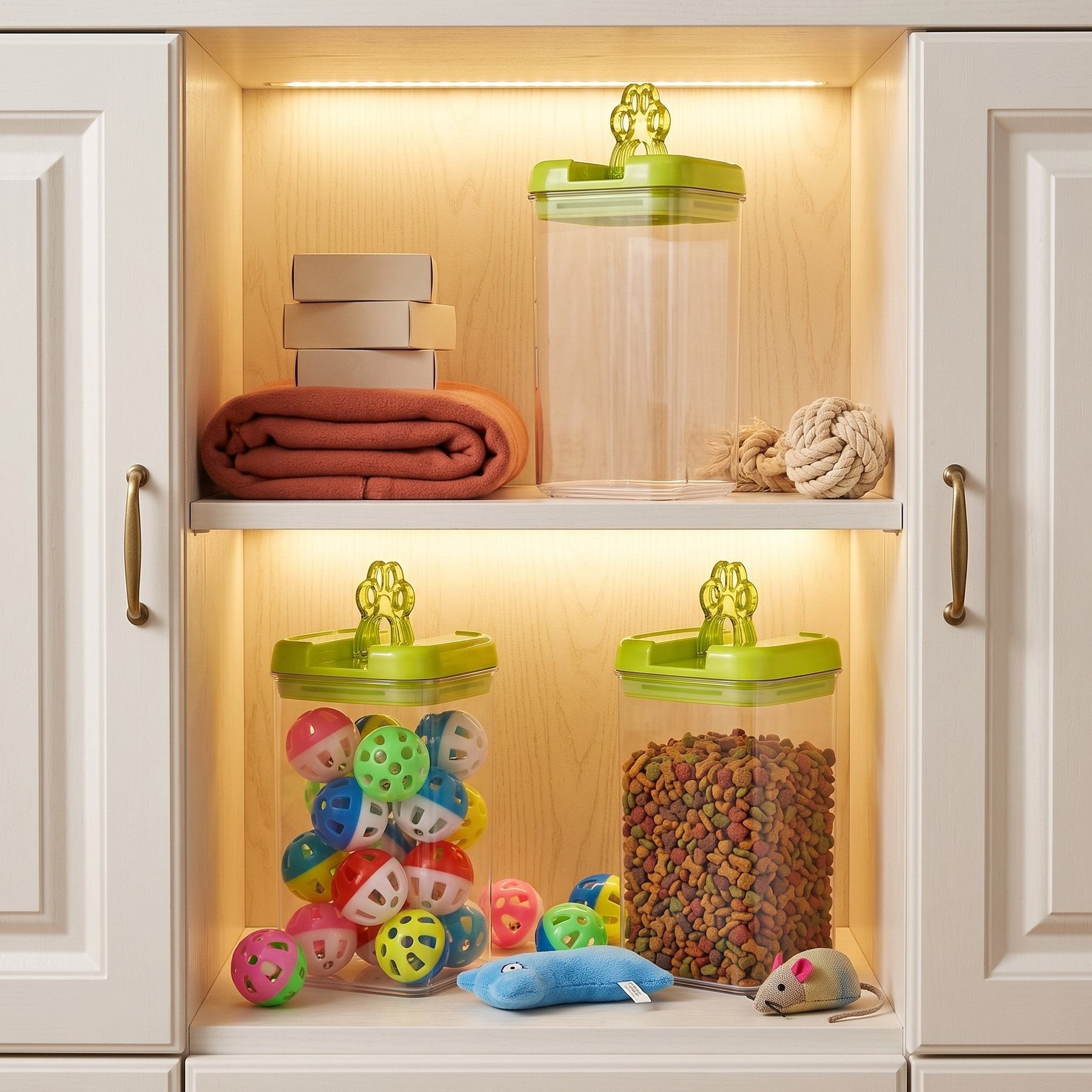 Felli Flip Tite Pet Food Storage Container for Dog 5” Large-L 2.5QT