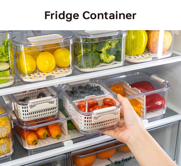 Felli Duo Fresh Produce Saver - Fruit Container - Medium 2.4L / 2.5qt
