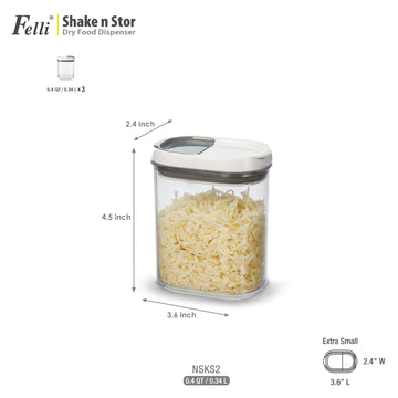 Shake N Stor Mini-S 0.4QT/0.4L 3pk Set
