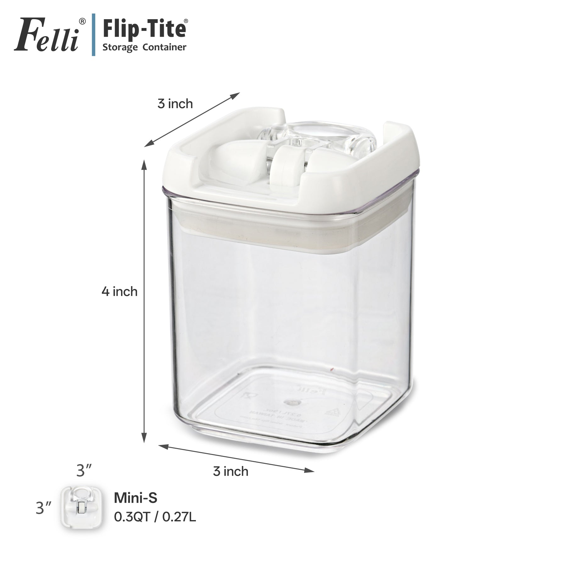 Felli Flip-Tite Container for Spice Salts - 3
