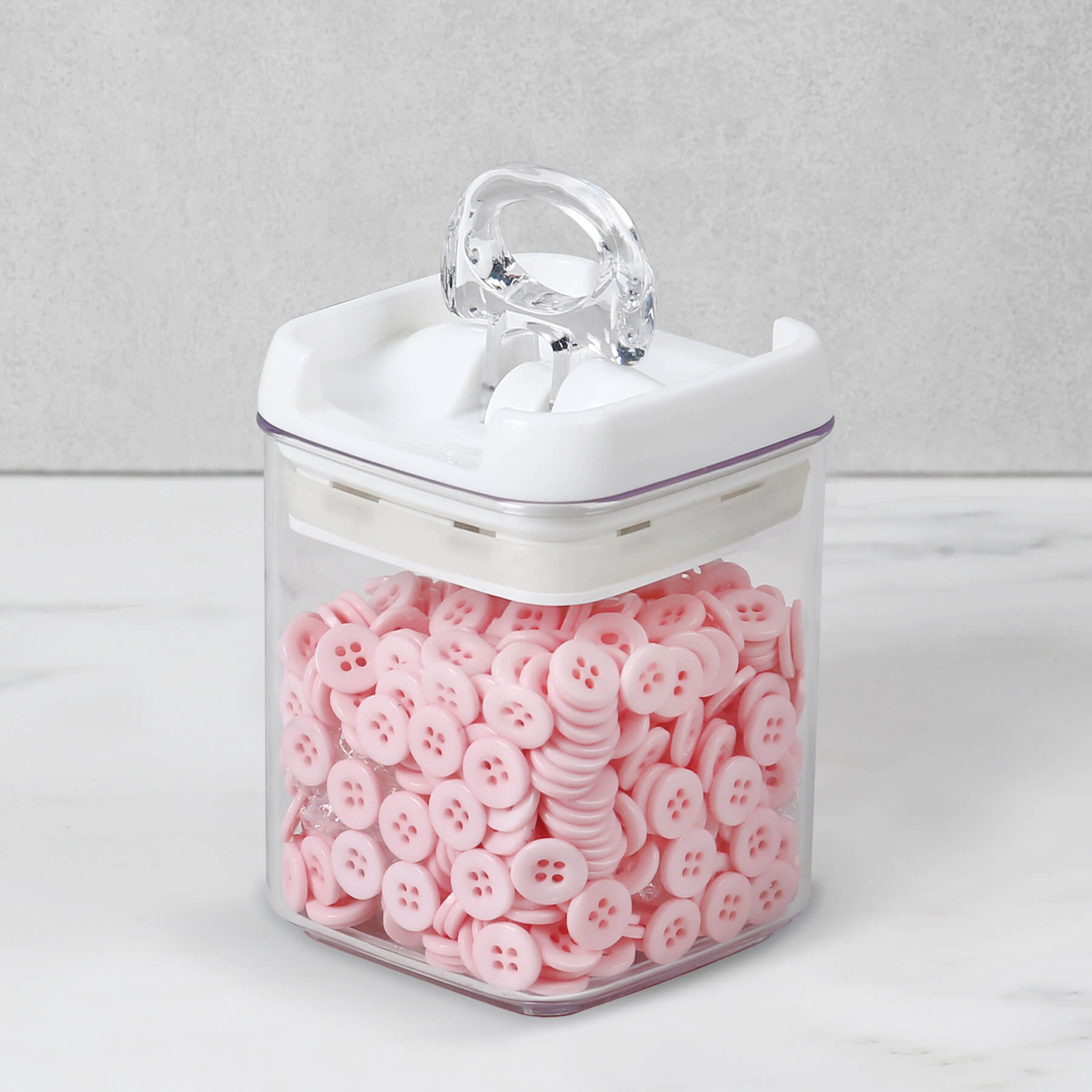 Felli Clear Flip-Tite Cookie Jar Container