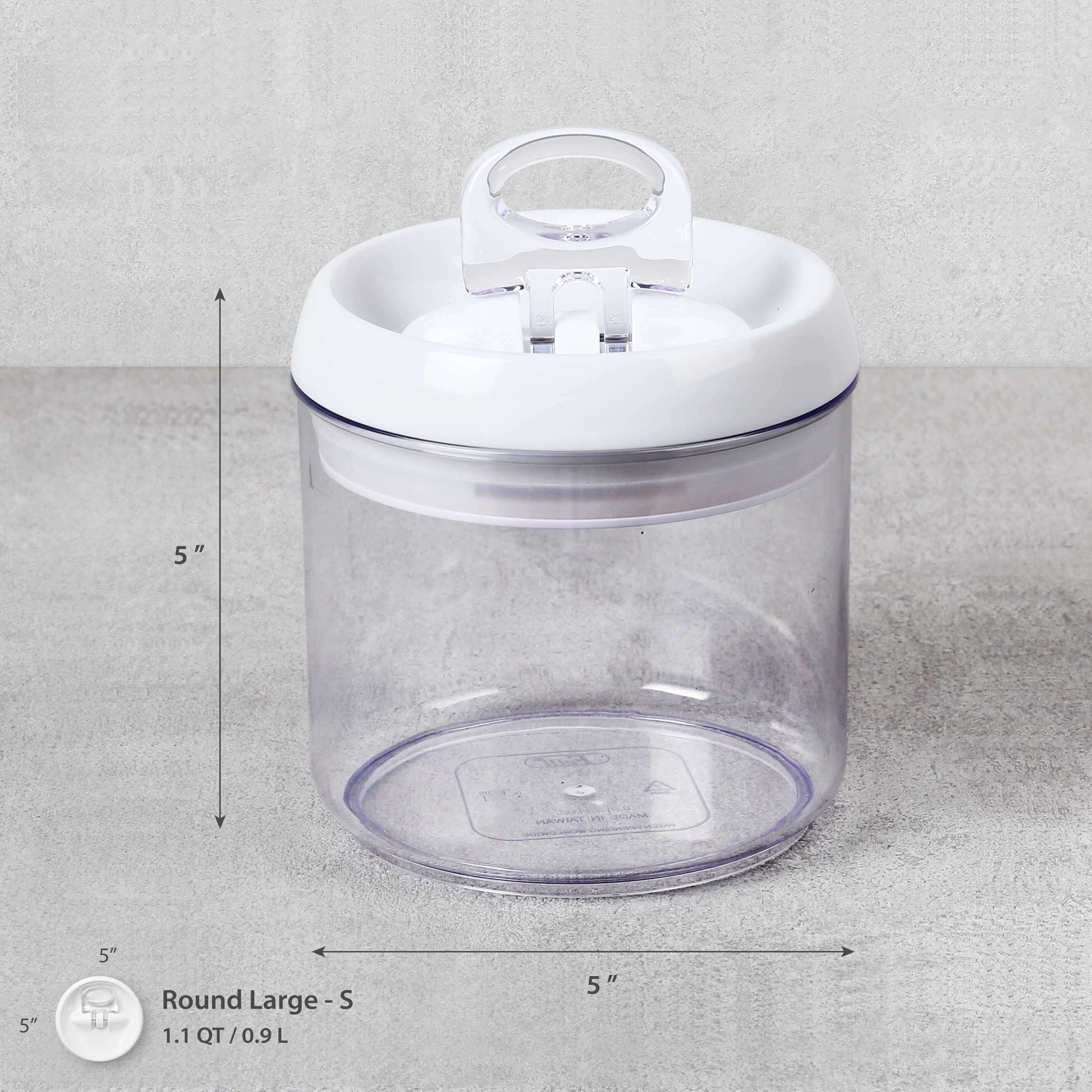 Flip-Tite Storage Container Round Large-S 1.1 QT / 0.9 L - Felli Official