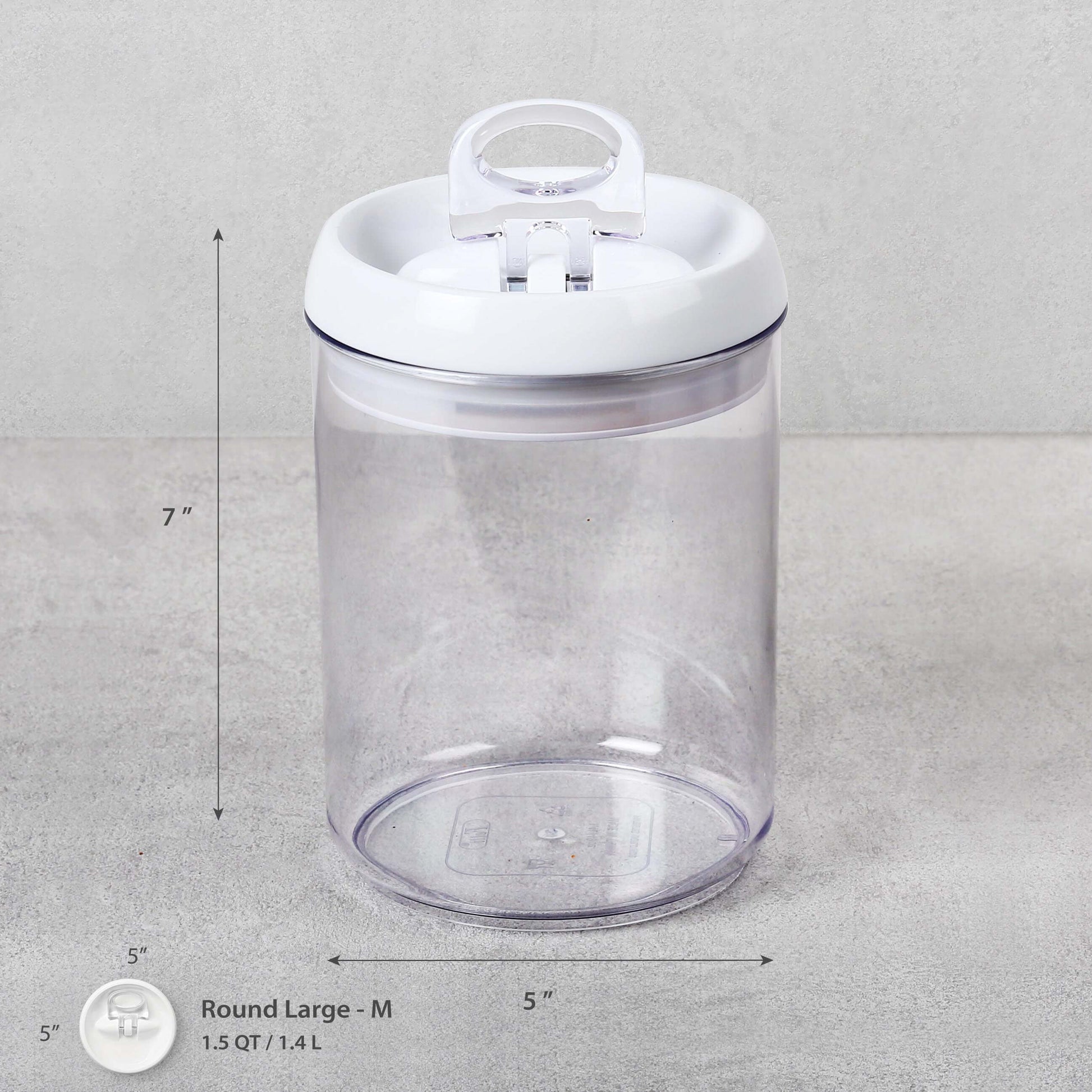 Flip-Tite Storage Container Round Large-M 1.5 QT / 1.4 L - Felli Official