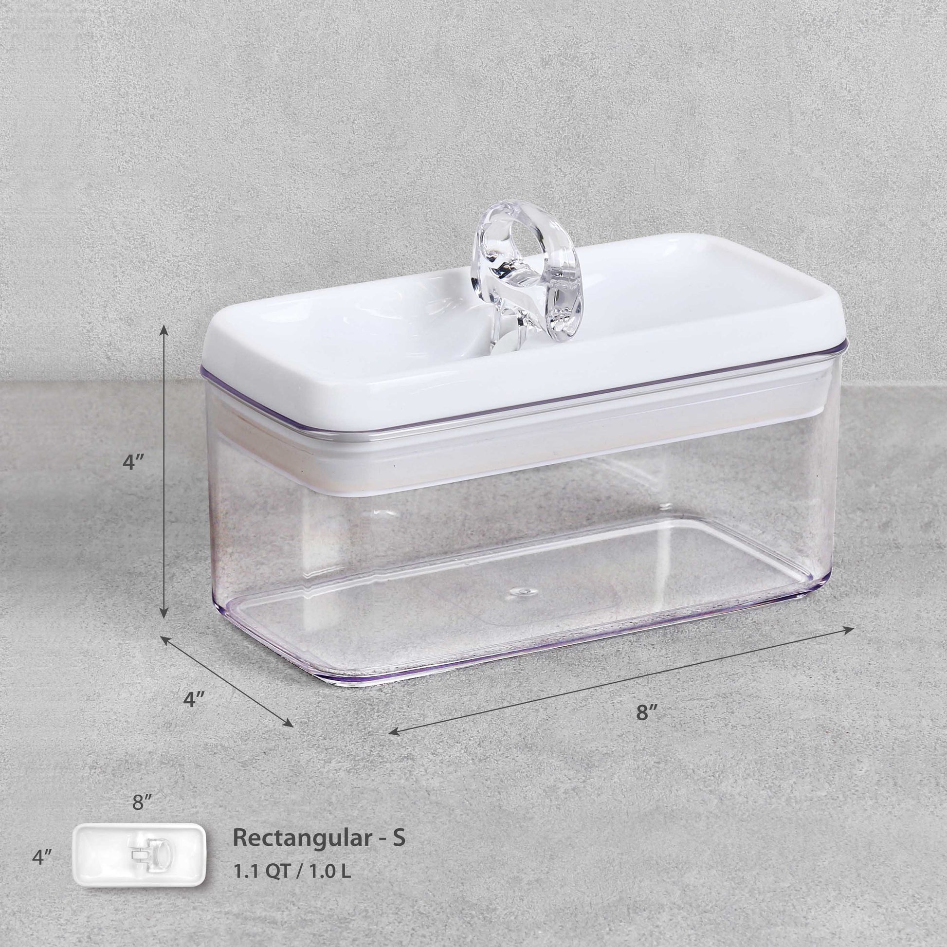 Flip-Tite Storage Container Rectangular-S 1.1 QT / 1.0 L - Felli Official