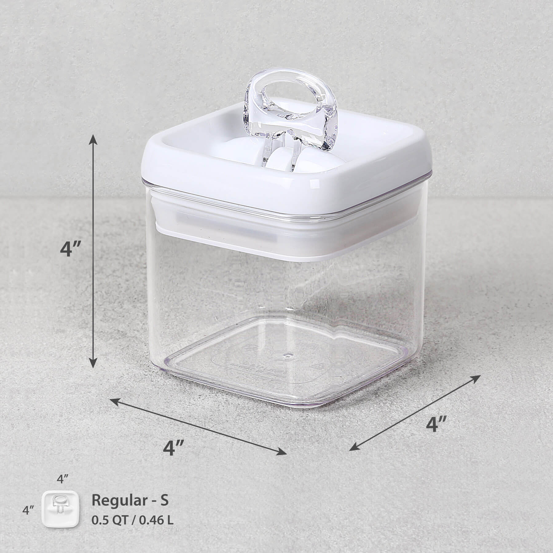 Flip-Tite Storage Container Regular-S 0.5 QT / 0.46 L - Felli Official