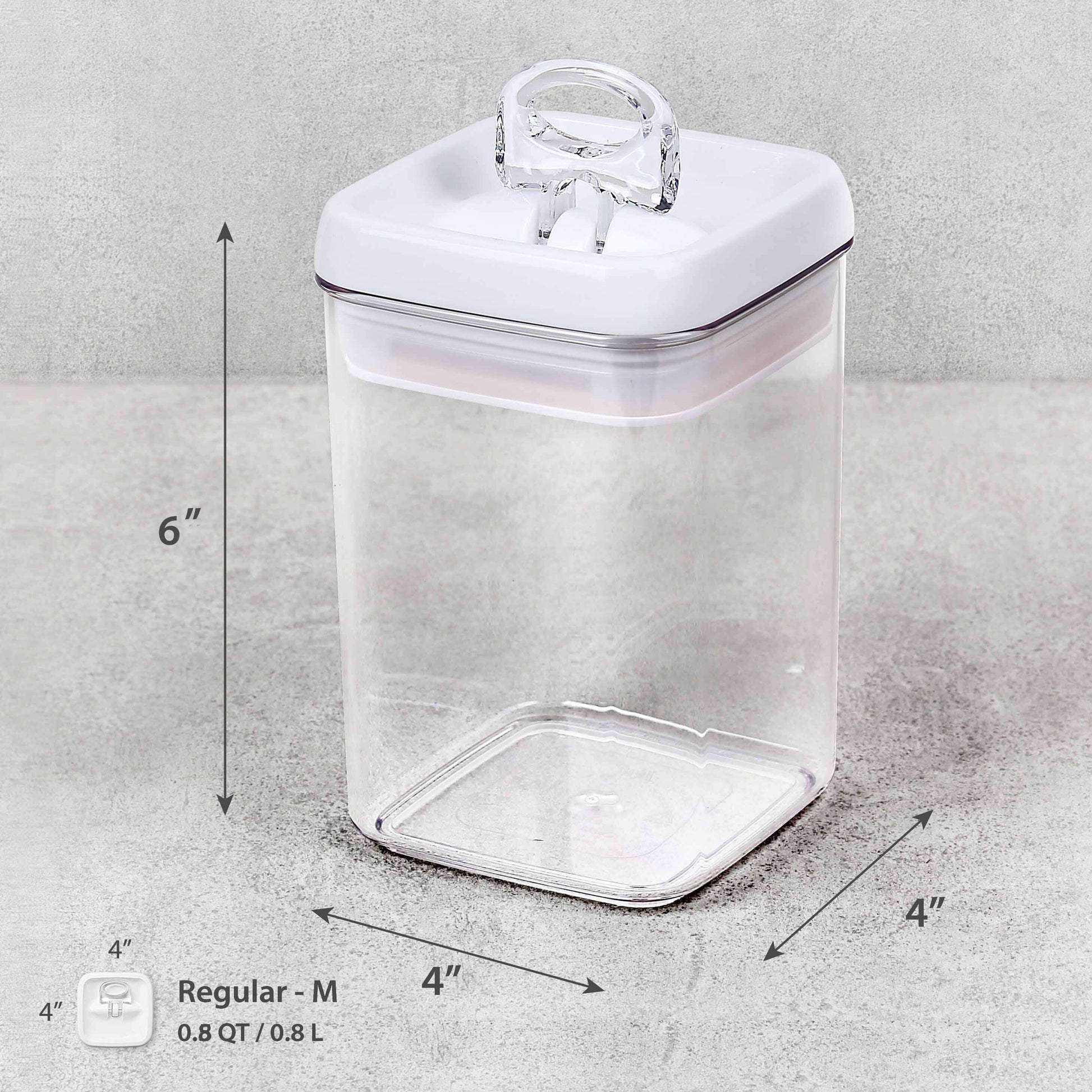 Flip-Tite Storage Container Regular-M 0.8 QT / 0.8 L - Felli Official