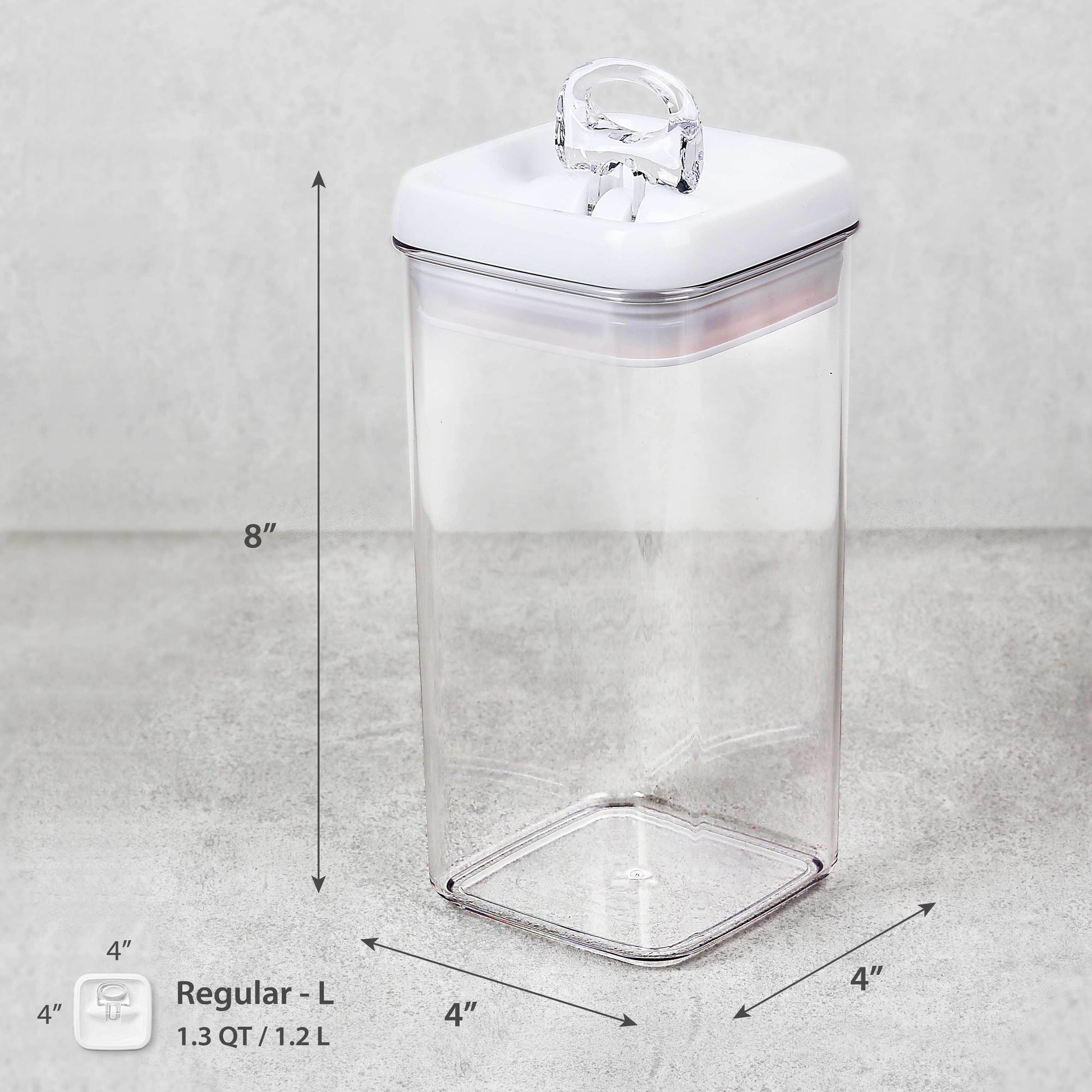Flip-Tite Storage Container Regular-L 1.3 QT / 1.2 L - Felli Official