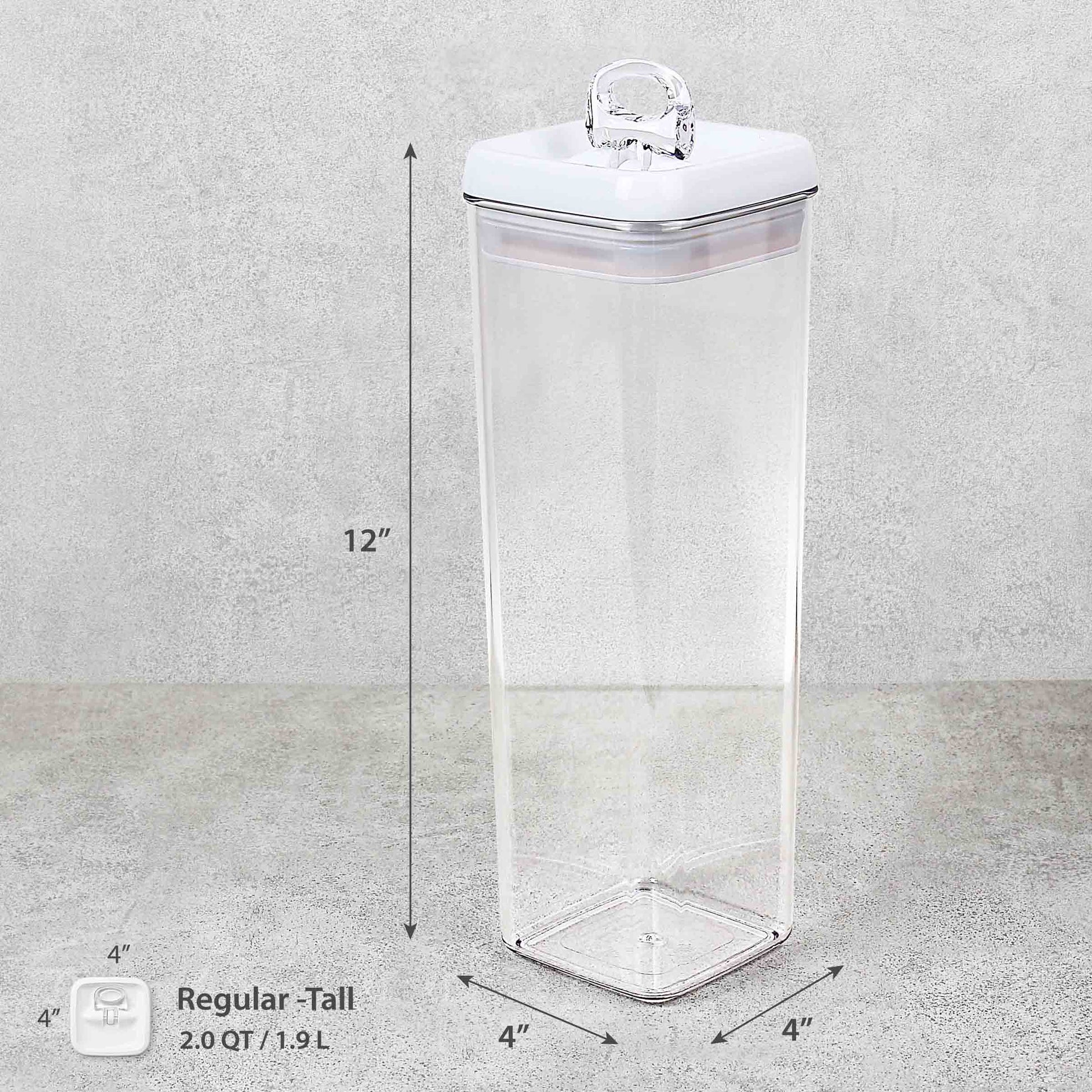 Flip-Tite Storage Container Regular-Tall 2.0 QT / 1.9 L - Felli Official