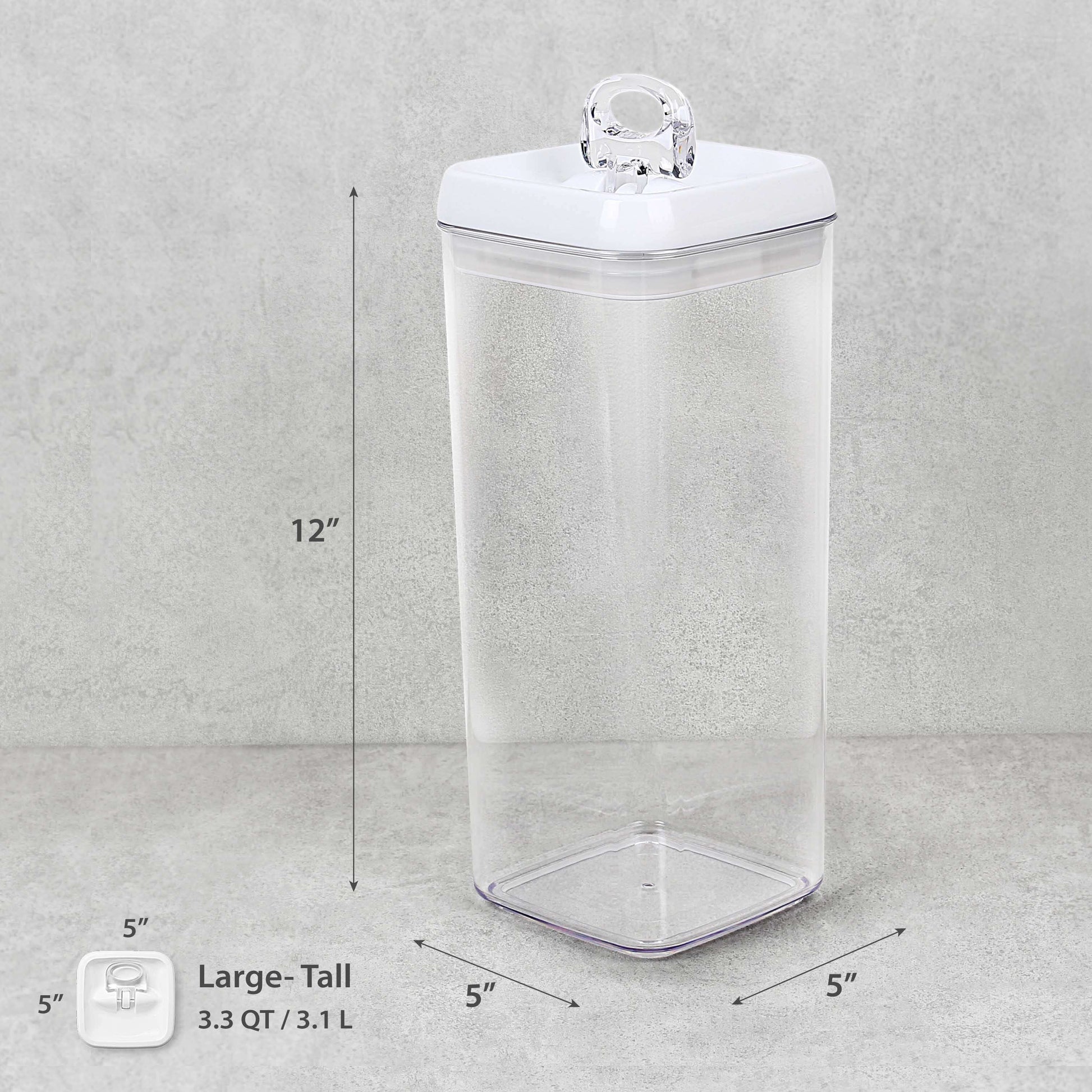 Flip-Tite Storage Container Large-Tall 3.3 QT / 3.1 L - Felli Official