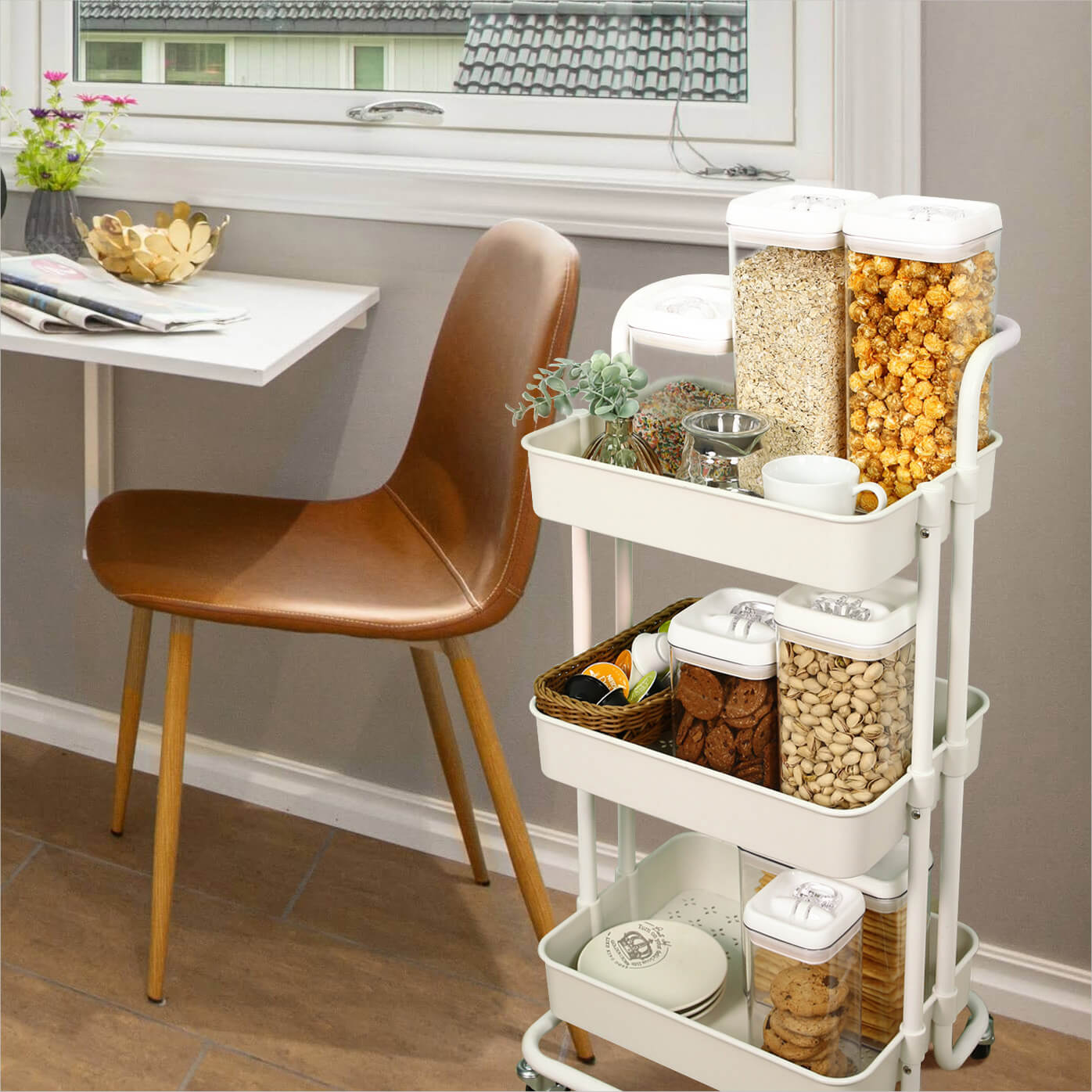 Felli Flip-Tite Spaghetti Container Large-TALL 3.3QT - Pasta Storage