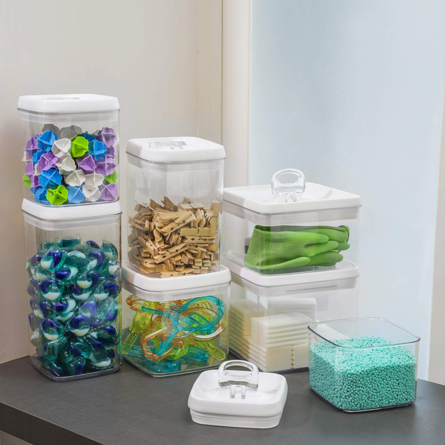 Superio Large Plastic Food Storage Container, with Airtight Lid