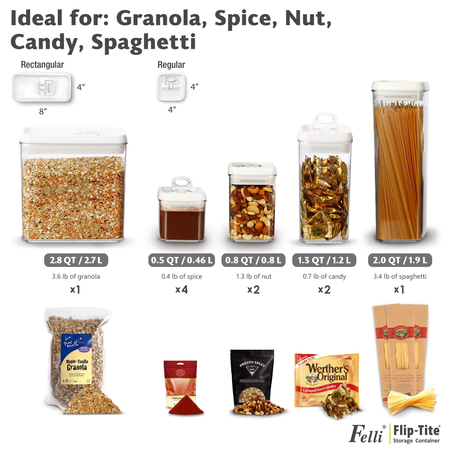 Flip Tite Regular Size 10PC Variety Set - Felli Official