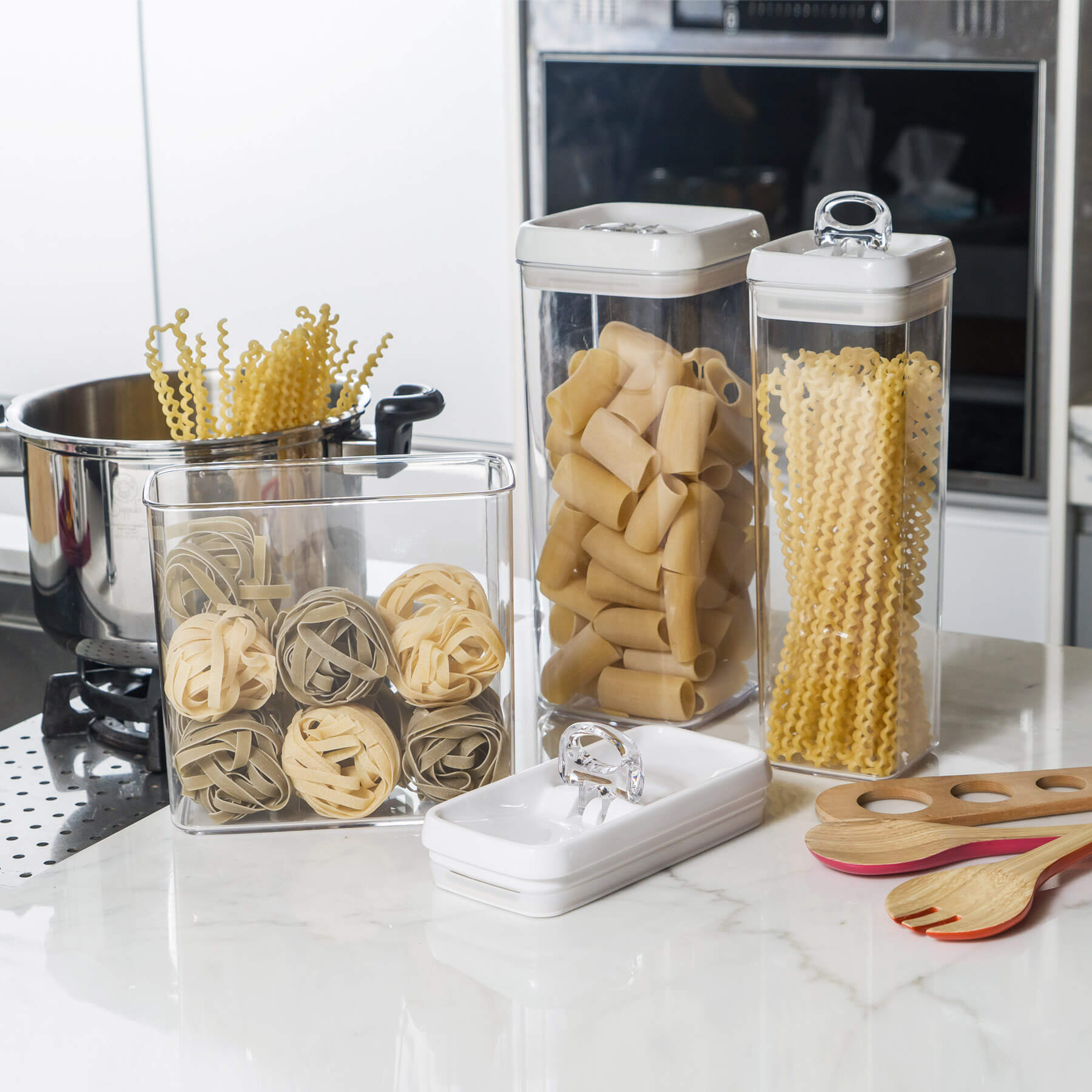  Felli Acrylic Food Storage Rectangular Canister: Kitchen Storage  And Organization Product Sets: Home & Kitchen