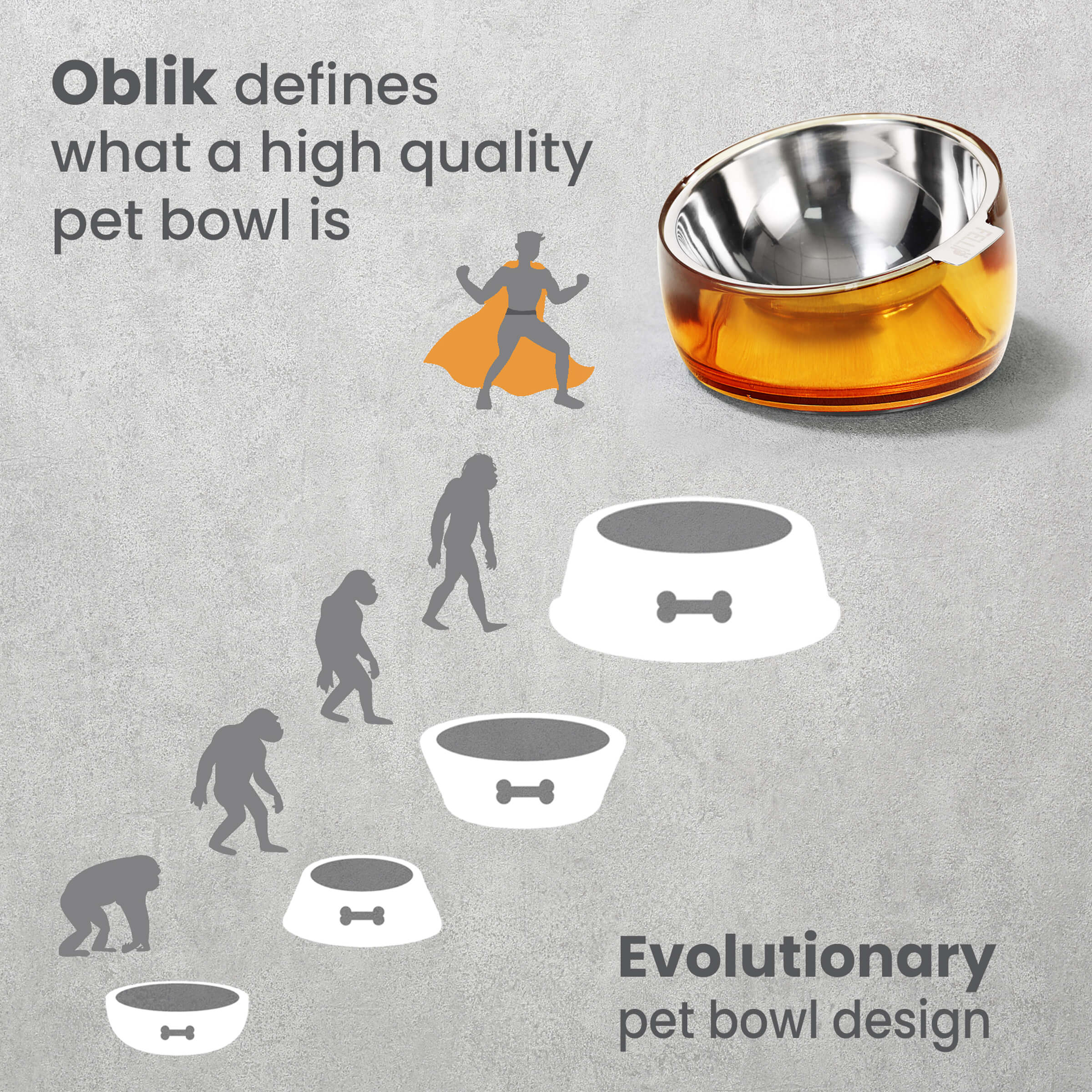 Fellip oblik hot sale pet bowl